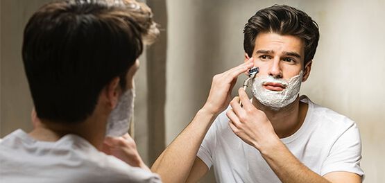 routine soin visage homme