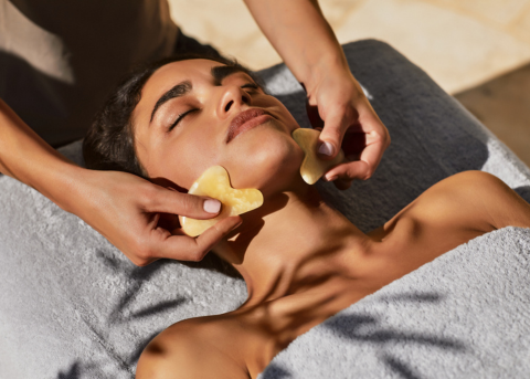 femme dans un SPA