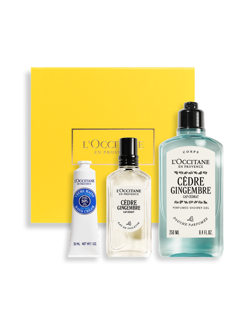 Coffret cadeau Parfum C&egrave;dre Gingembre | L&rsquo;Occitane en Provence