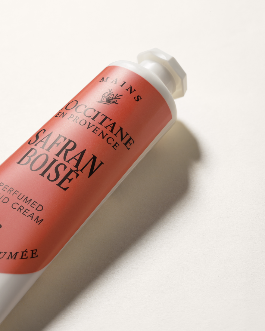 Affichage de l&rsquo;image 2/2 du produit Cr&egrave;me Mains Parfum&eacute;e Safran Bois&eacute;, , RECT