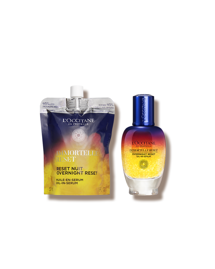Weergave afbeelding 1/1 van product Duo Immortelle Reset Nacht Olie-in-Serum 50ml en Refill, , RECT