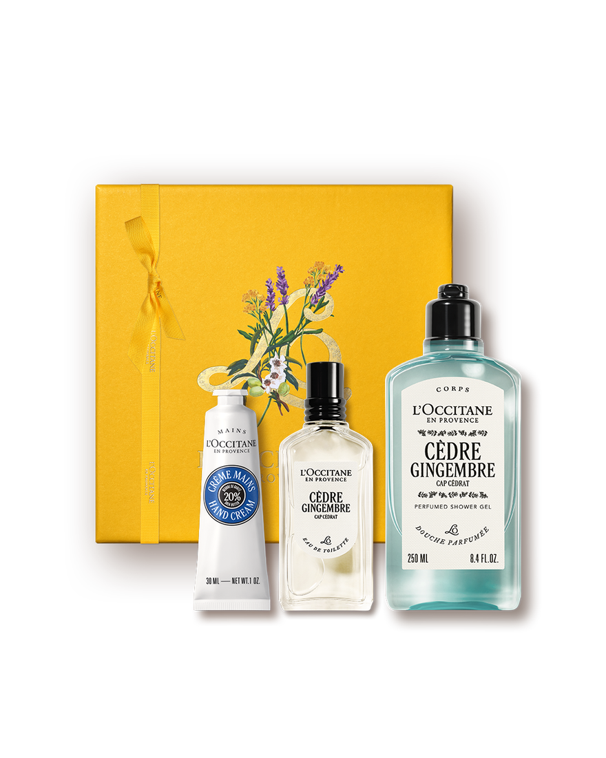 Affichage de l&rsquo;image 1/1 du produit Coffret cadeau Parfum C&egrave;dre Gingembre, , RECT