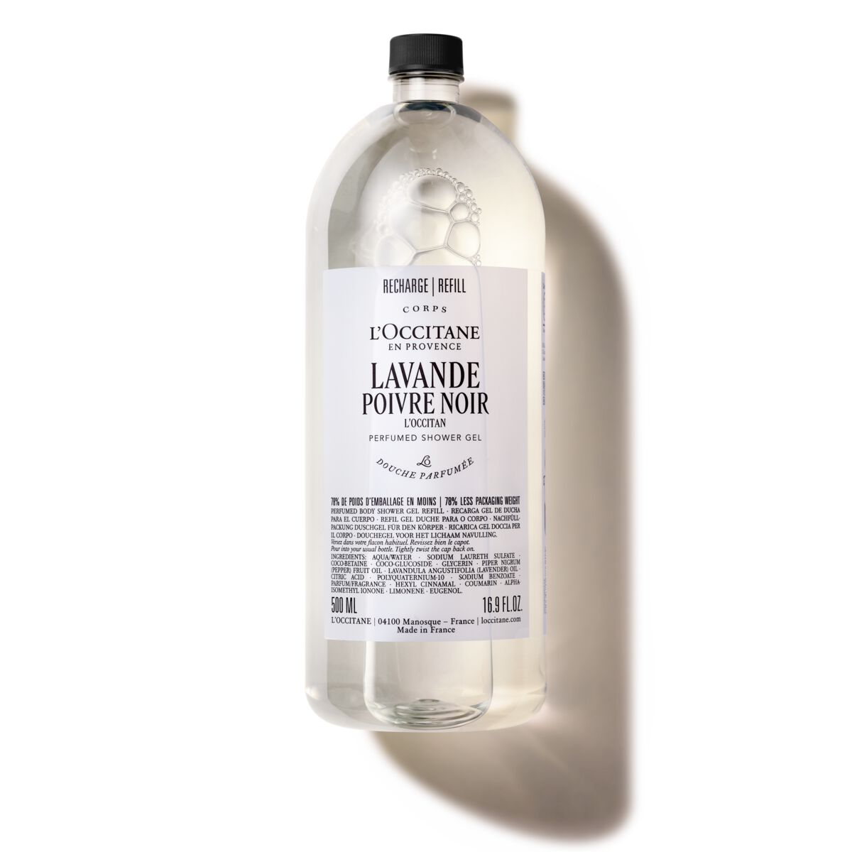 Lavande Poivre Noir Douche gel Refill - 500 - L'Occitane en Provence