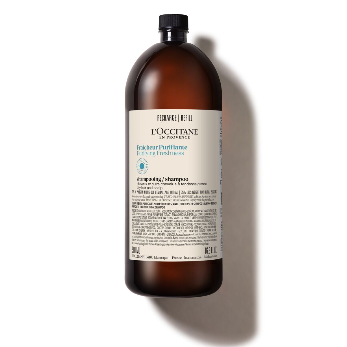 Refill Pure Frisheid Shampoo - 500 - L'Occitane en Provence