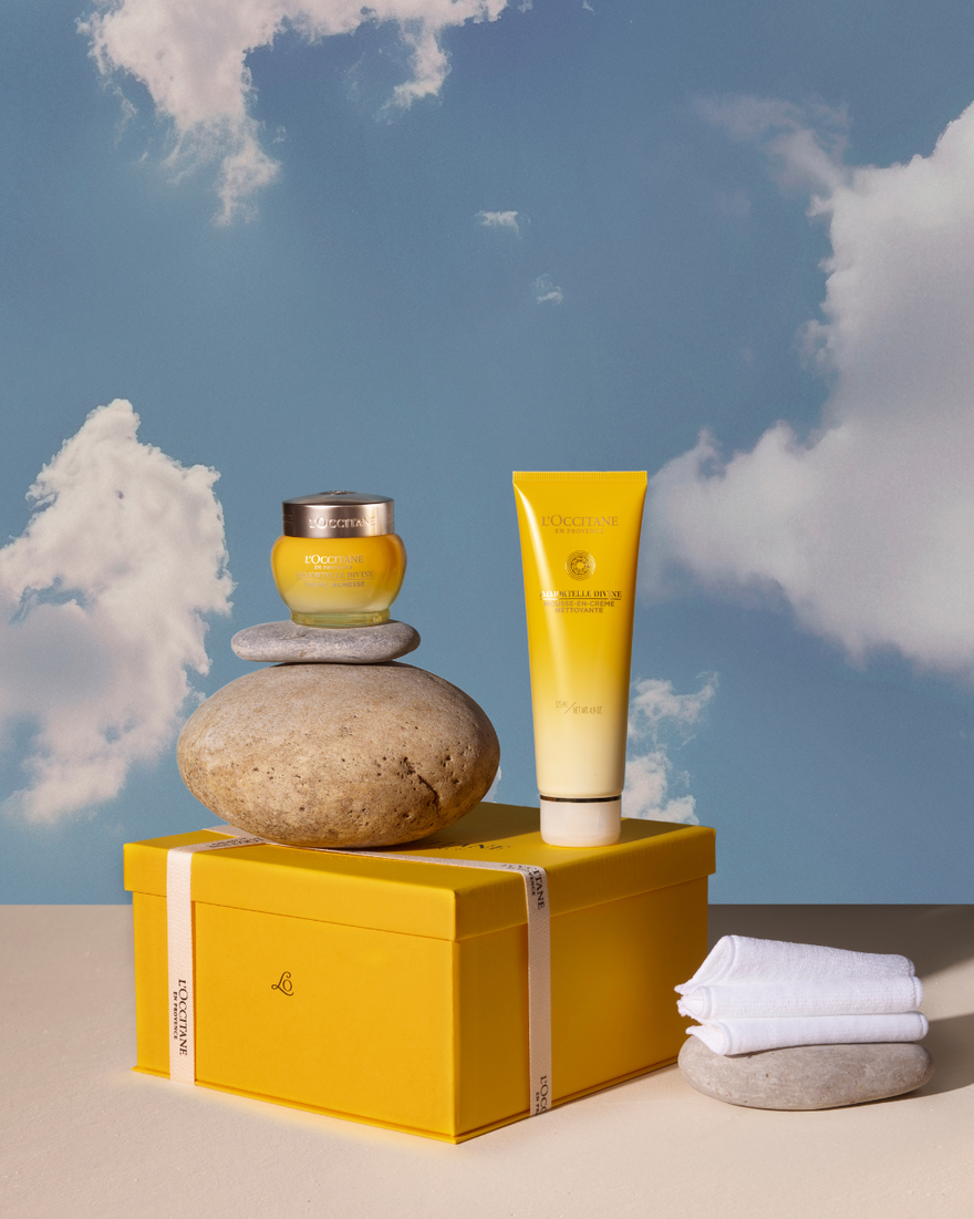 Affichage de l&rsquo;image 4/4 du produit Coffret Visage Immortelle Divine, , RECT