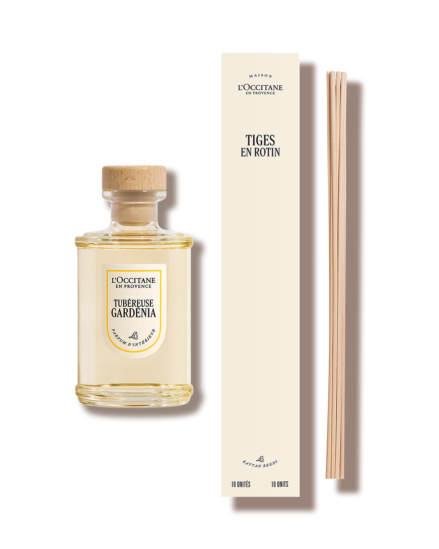 Diffuseur de parfum d'int&eacute;rieur Tub&eacute;reuse Gard&eacute;nia | L&rsquo;Occitane en Provence