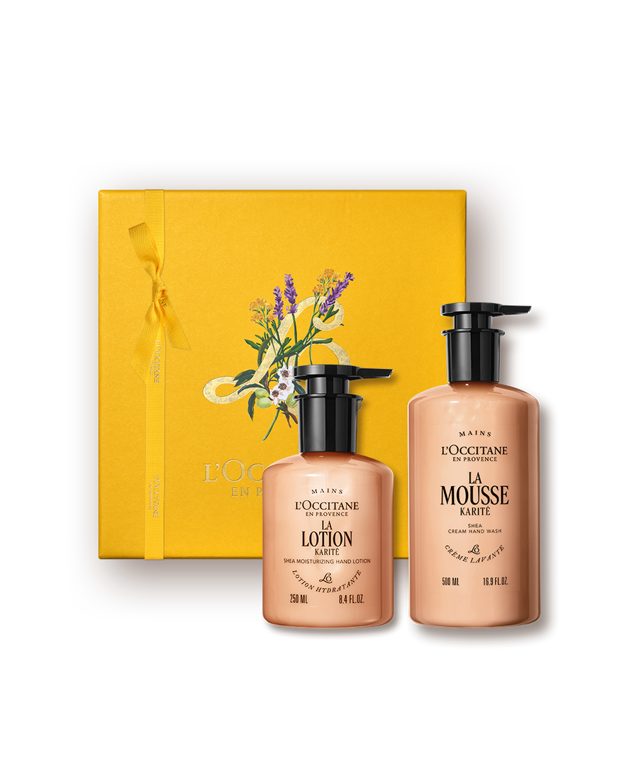 Affichage de l&rsquo;image 1/1 du produit Coffret Cadeau Mains Verveine & Karit&eacute;, , RECT