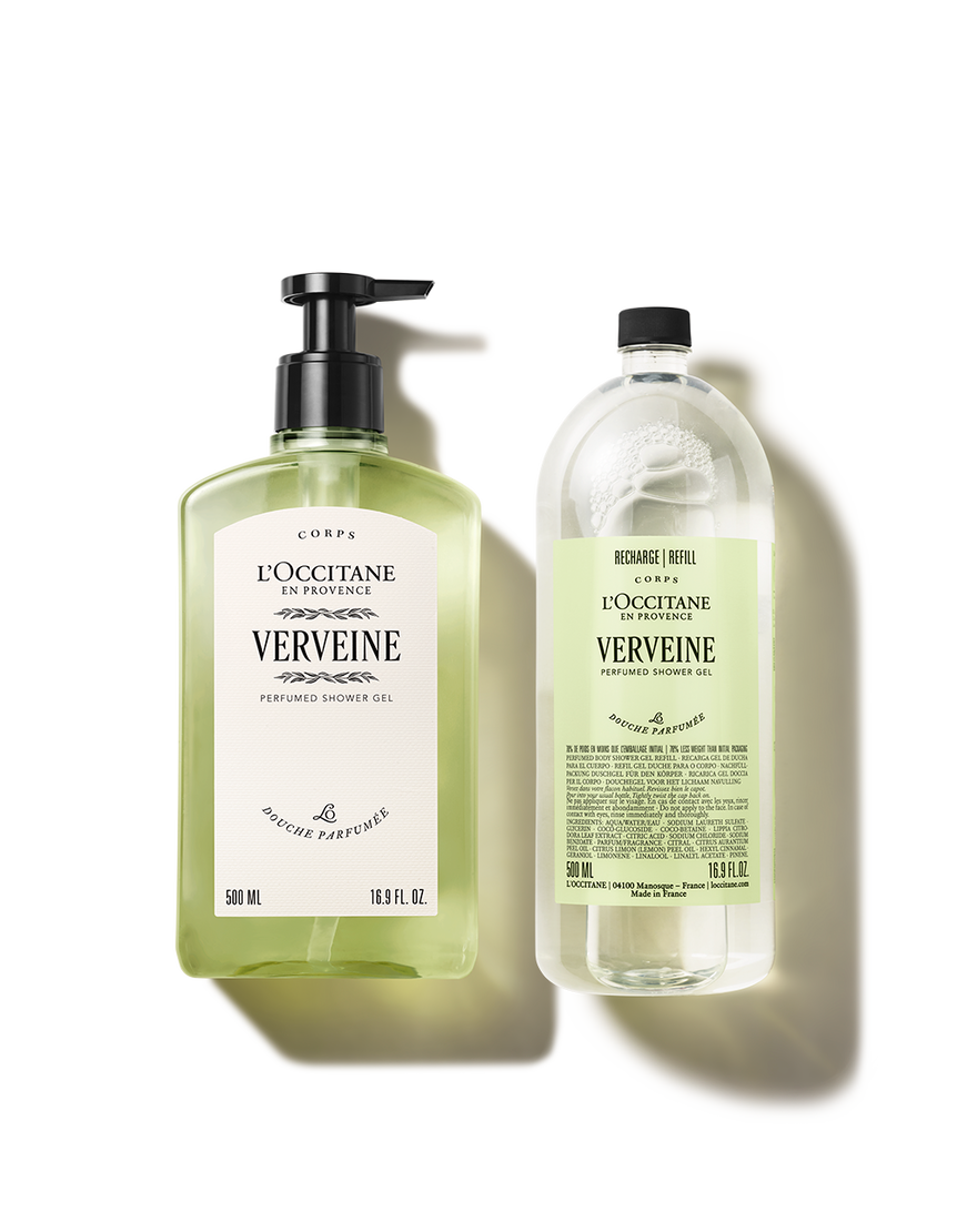Affichage de l&rsquo;image 1/1 du produit Duo Gel Douche Verveine et sa recharge, , RECT