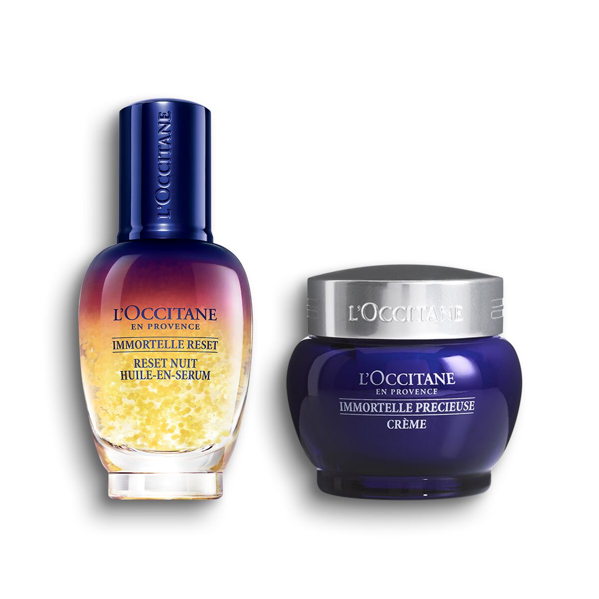 Duo Immortelle Reset Nacht en Immortelle Precious Crème - L'occitane en Provence