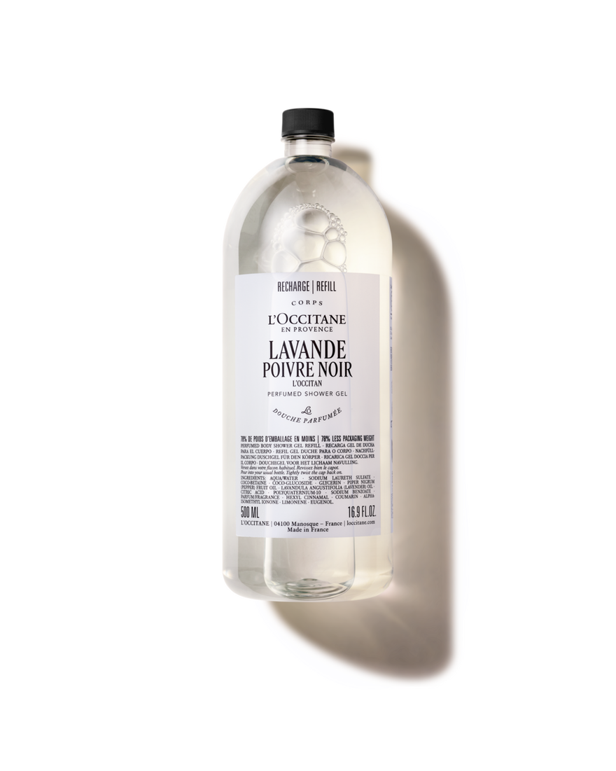 Lavande Poivre Noir Douchegel Refill 500 ml | L&rsquo;Occitane en Provence