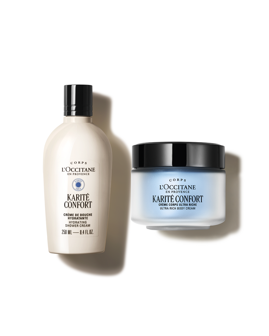 Affichage de l&rsquo;image 1/2 du produit Duo Cr&egrave;mes Corps & Douche Karit&eacute;, , RECT