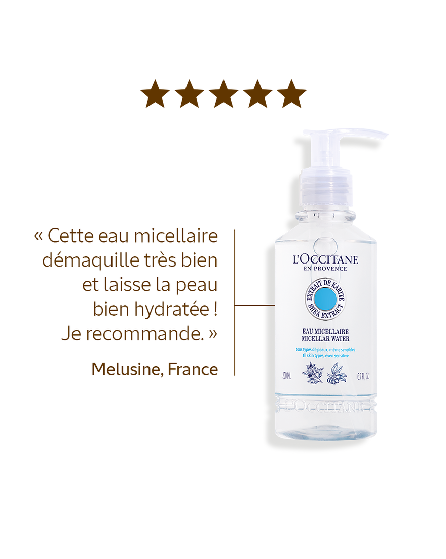 Affichage de l&rsquo;image 4/8 du produit Eau Micellaire Visage &agrave; l'extrait de Karit&eacute; 200ml, , RECT